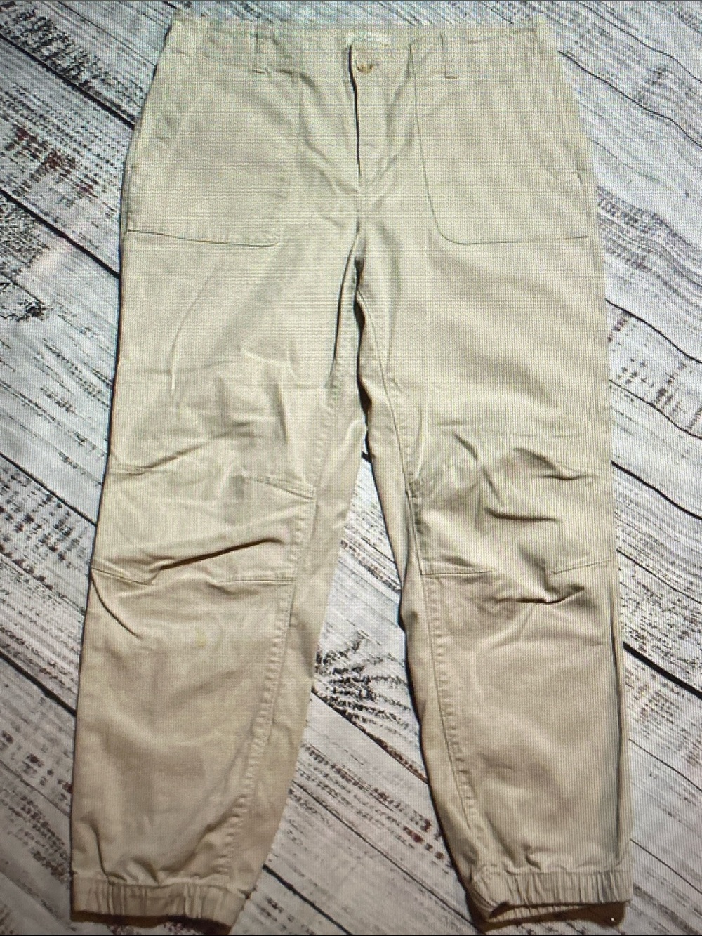 LOFT Women's Light Beige Jogger Pants